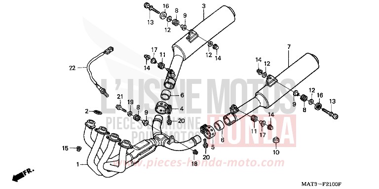 EXHAUST MUFFLER for Super Blackbird ACCURATE SILVER METALLIC (NH146) from 2003